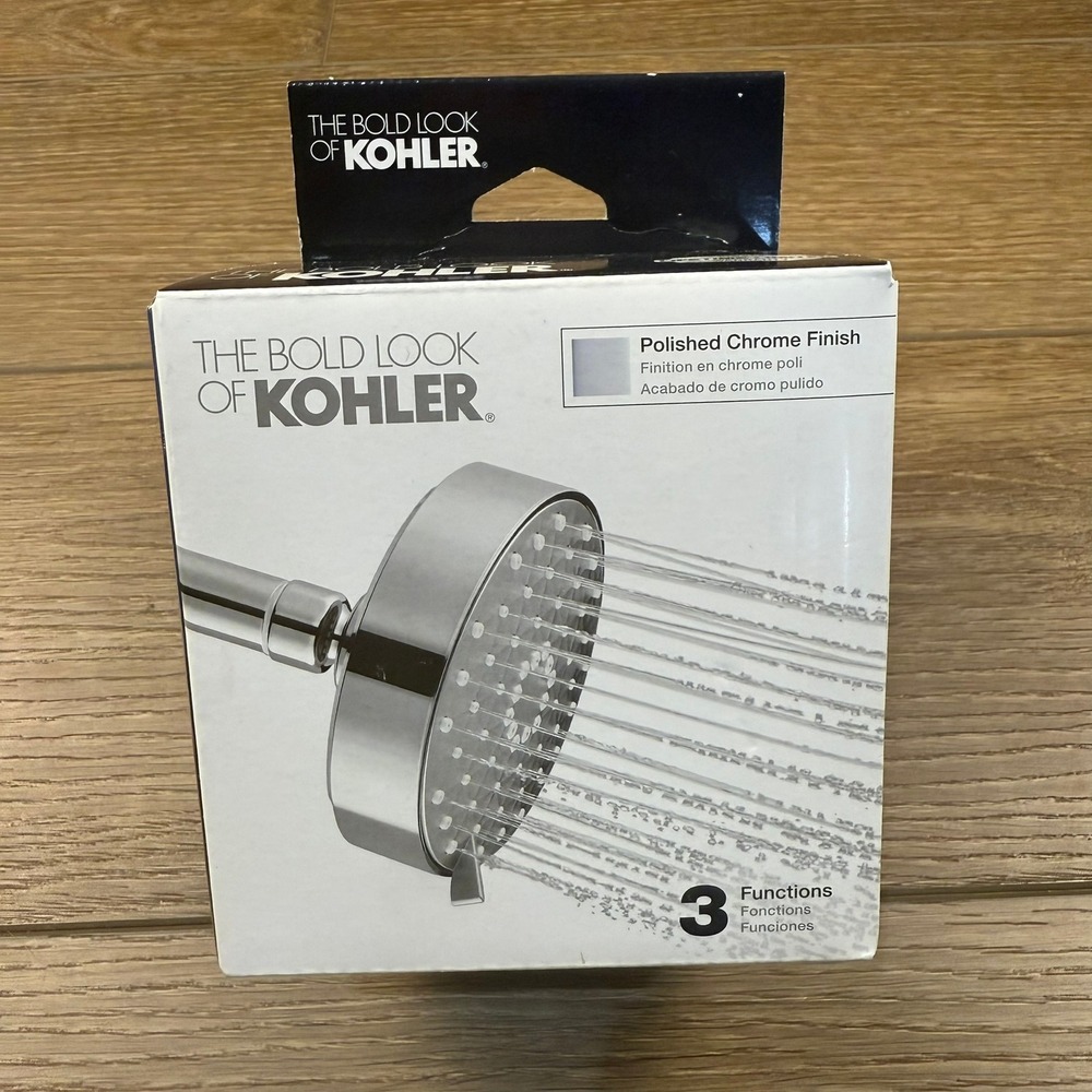 Kohler Awaken G110 Multifunction Showerhead Polished Chrome 3 Spray New in Box